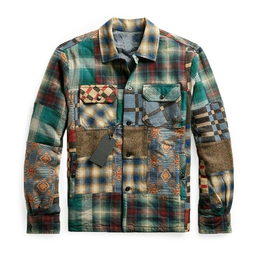 Chaqueta de Cuadros en Algodón Grueso para Hombre - Image 3