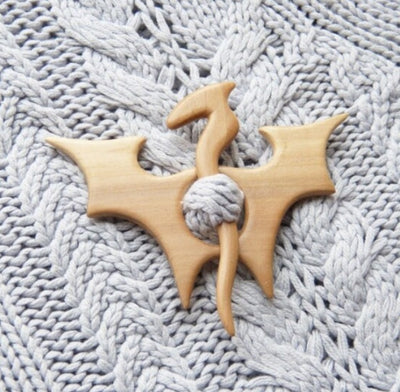 Broche de Chal de Madera Natural - Alfiler Elegante para Mujer - Image 6