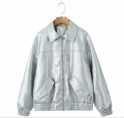 Abrigo de Cuero PU Americano para Mujer - Image 10