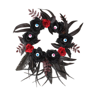 Guirnalda de Rosas Artificiales y Ojos Terroríficos con Ramas Secas para Halloween - Image 5