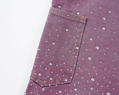 Shorts de Mezclilla Degradado con Teñido Splash Ink - Image 9