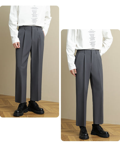 Pantalones de Traje Rectos con Caída Elegante para Hombre - Image 17
