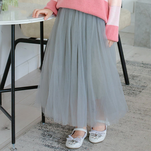 Falda Larga Cintura Alta Colores Lisos para Otoño e Invierno - Image 13