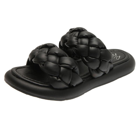 Sandalias Tejidas Cómodas para Mujer - Estilo Coreano Verano
