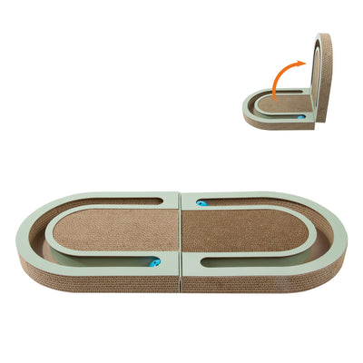 Tablero Rascador Ondulado para Gatos con Pelota Interactiva - Image 5
