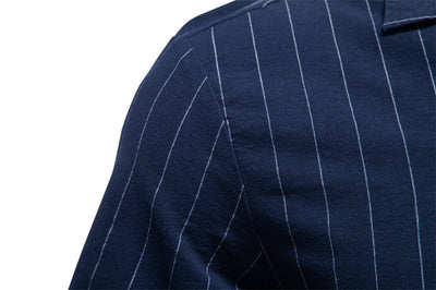 Camisa Cubana de Rayas en Algodón para Hombre - Image 14