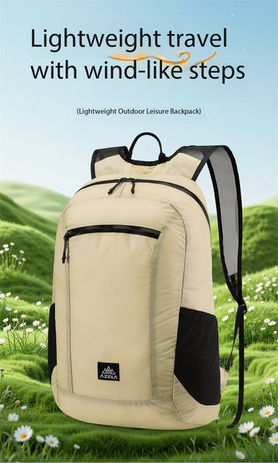 Mochila de Senderismo Ligera AZELA, Blanca para Viajes al Aire Libre con Múltiples Bolsillos y Correas Transpirables - Image 10