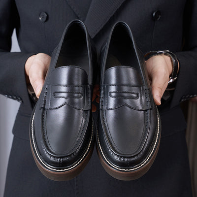 Zapatos de Cuero Transpirables para Hombre - Estilo Ejecutivo Casual