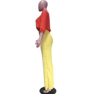 Conjunto Casual Suelto de Dos Piezas en Colores Pastel - Image 12