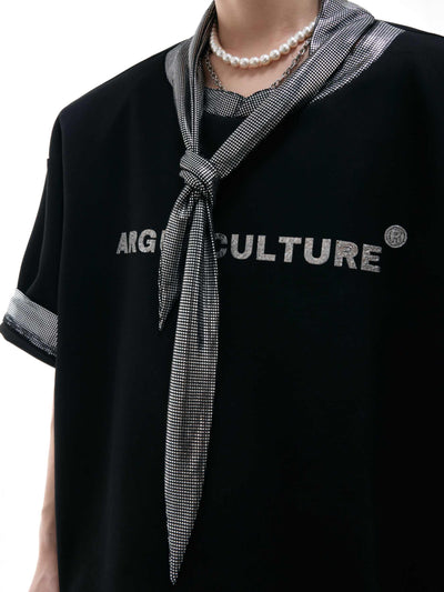 Camiseta Estampada con Diseño de Costuras Metalizadas - Estilo Urbano - Image 11
