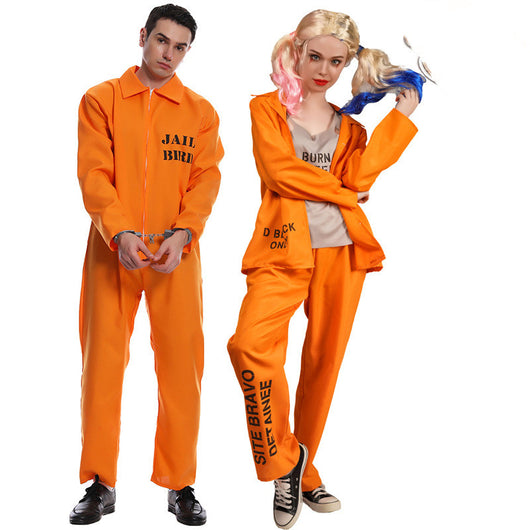 Disfraz de Preso Naranja para Hombre y Mujer - Fiesta Halloween - Image 7