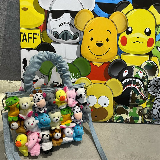 Bolsa de Mano Vaquero Lindo con Diseño Cartoon