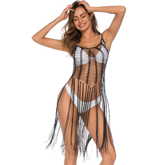 Vestido Playero Elegante con Detalles Calados y Abalorios - Image 18