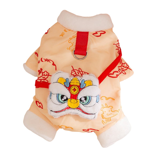 Abrigo Festivo Año Nuevo para Mascotas - Chaqueta Térmica Tang para Perros y Gatos - Image 18