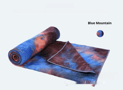 Toalla Antideslizante para Yoga y Ejercicio - Diseño Tie-Dye Multicolor - Image 4