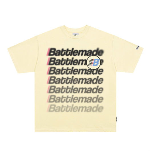 Camiseta Unisex con Estampado de Letras - Manga Corta - Image 5