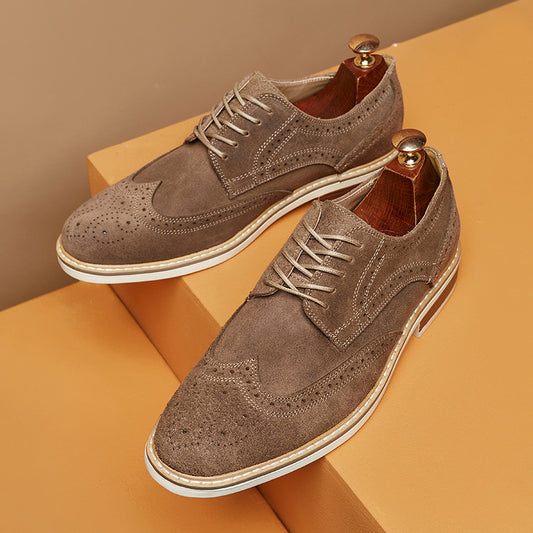 Zapatos Formales de Gamuza Auténtica para Hombre - Estilo Brogue Ejecutivo - Image 2