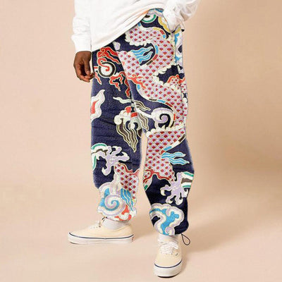 Pantalones Casuales Holgados Estampados para Hombre - Image 2