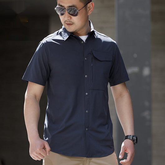 Camisa Casual Hombre Manga Corta Transpirable - Image 17