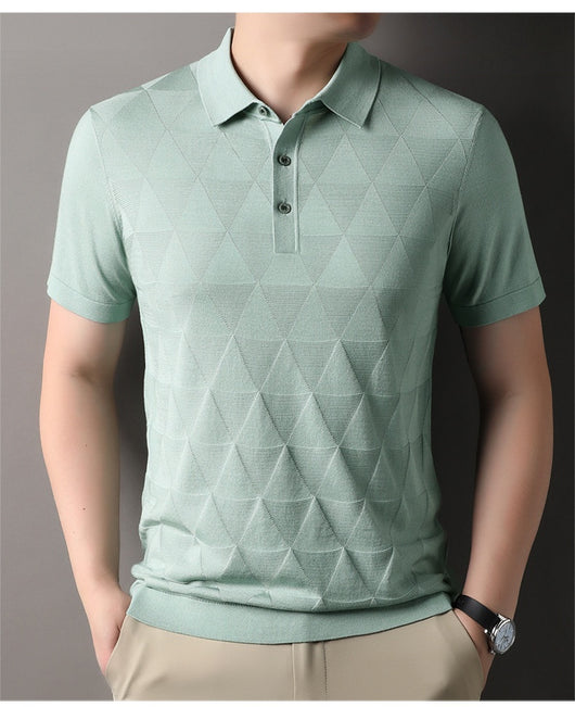 Camiseta Manga Corta Hombre Ice Silk Transpirable Secado Rápido - Image 20