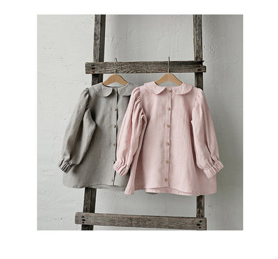 Blusa Princesa Niña Cuello Muñeca Algodón y Lino - Image 19