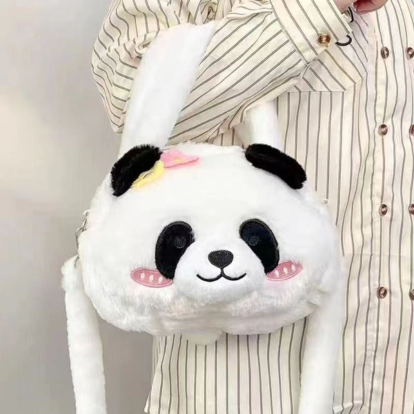 Bolsa de Peluche Panda Adorable con Correa Ajustable