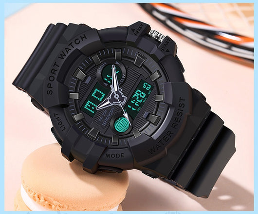 Reloj Deportivo Digital Dual Display Pantalla Grande Luminoso Resistente al Agua Unisex - Image 31