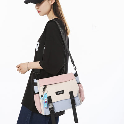Bolsa de Hombro Casual Mujer Capacidad Grande Diseño Neutro Japonés - Image 4
