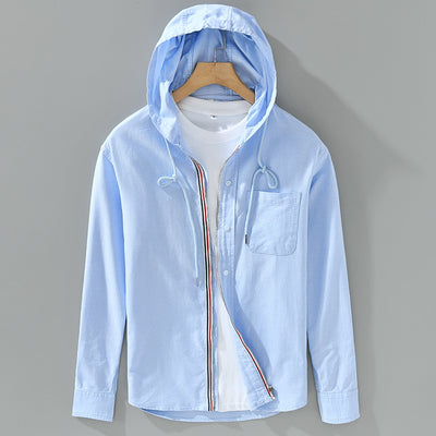 Chamarra Sudadera con Capucha de Algodón - Estilo Casual Americano para Hombre - Image 4