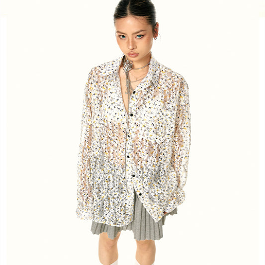 Blusa Elegante con Lentejuelas Coordinable para Mujer - Image 2