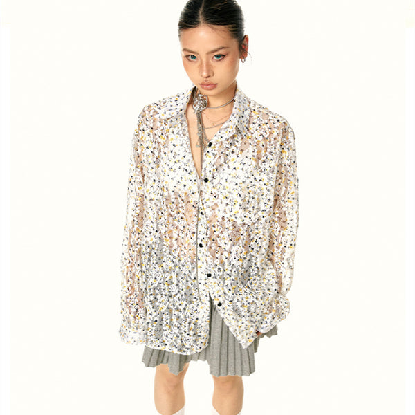 Blusa Elegante con Lentejuelas Coordinable para Mujer