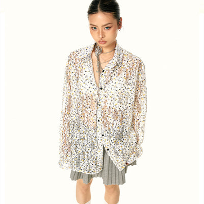 Blusa Elegante con Lentejuelas Coordinable para Mujer - Image 2