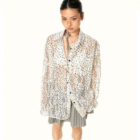 Blusa Elegante con Lentejuelas Coordinable para Mujer