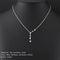 Cross Bead Necklace Clavicle Chain Dorado 2silver