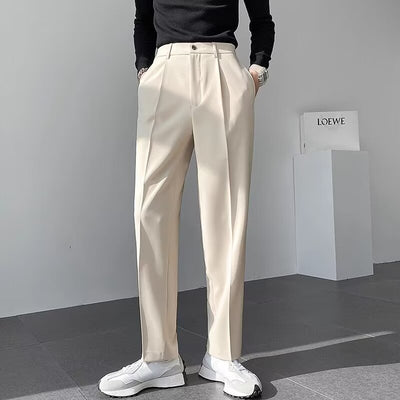 Pantalones de Vestir Casual Rectos para Hombre - Versátiles y Elegantes