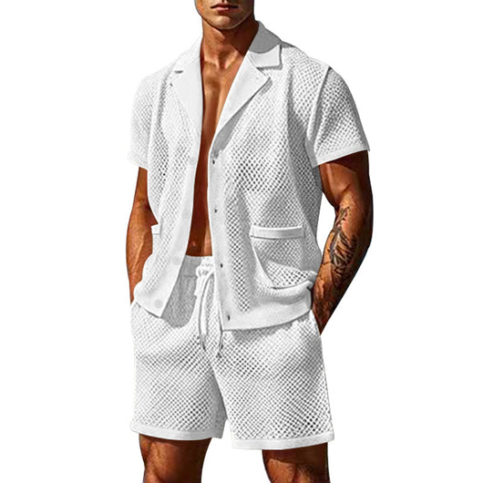 Traje Casual Transpirable de Malla Fresca - Image 3