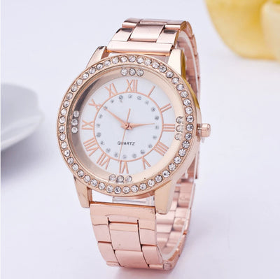 Reloj Deportivo de Acero Inoxidable con Malla de Diamantes - Image 10