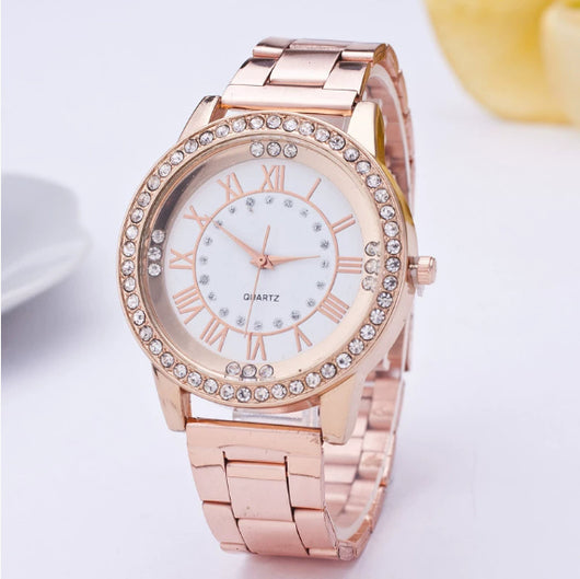 Reloj Deportivo de Acero Inoxidable con Malla de Diamantes - Image 10