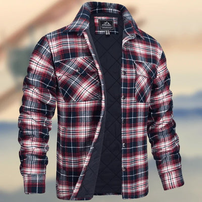 Chaqueta Camisa Hombre Cuadros Gruesos Solapas Largas - Image 16