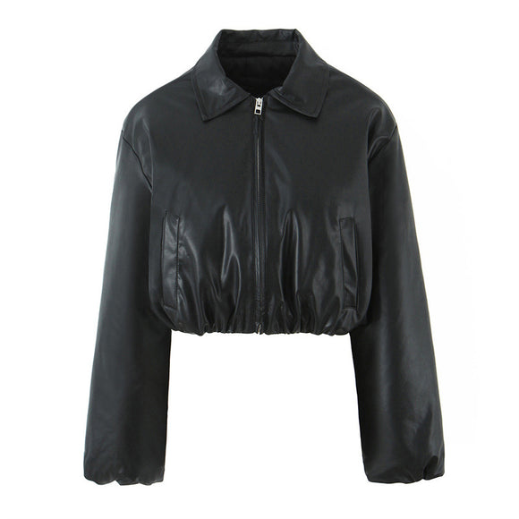 Chaqueta Acolchada Negra para Mujer - Diseño Moderno y Cálido