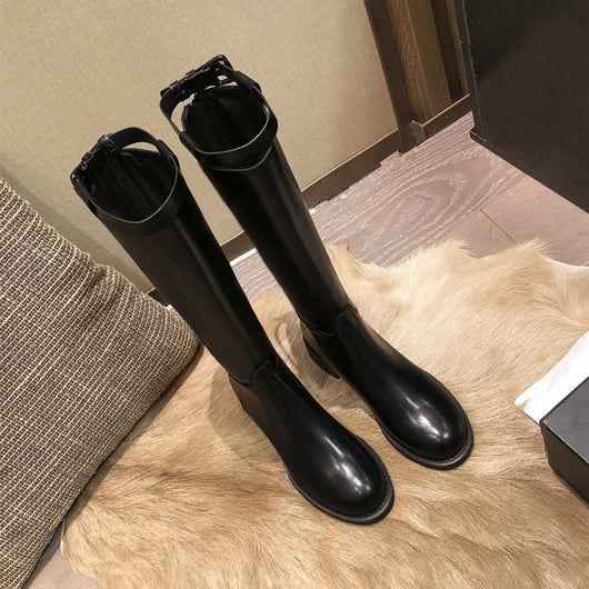 Botas Altas para Mujer con Suela Gruesa y Cierre Trasero - Image 12