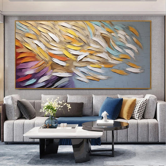 Cuadro Abstracto Moderno Óleo sobre Lienzo - Arte Contemporáneo sin Marco