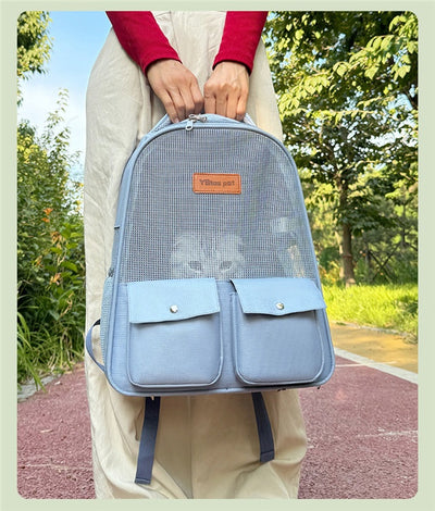 Mochila Transportadora Respirable para Mascotas - Gran Capacidad y Plegable - Image 30