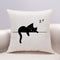 Funda De Almohada Gato Negro 35 X 35 Cm - Ref 2