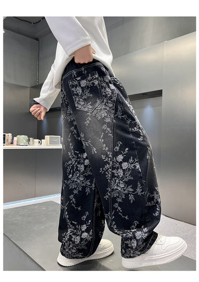 Pantalones Jeans Sueltos Estilo Pu Shuai para Niños - Diseño Trendy y Cómodo - Image 34