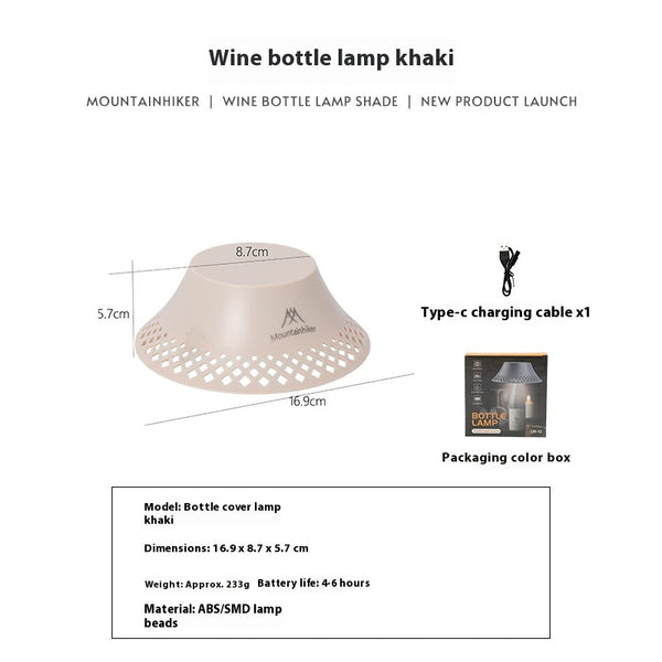 Lámpara Camping de Botella de Vino - Linterna Portátil para Exteriores - Image 5