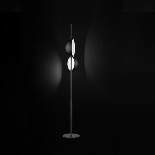Lámpara de Pie Dorada Doble Cabezal para Sala y Dormitorio