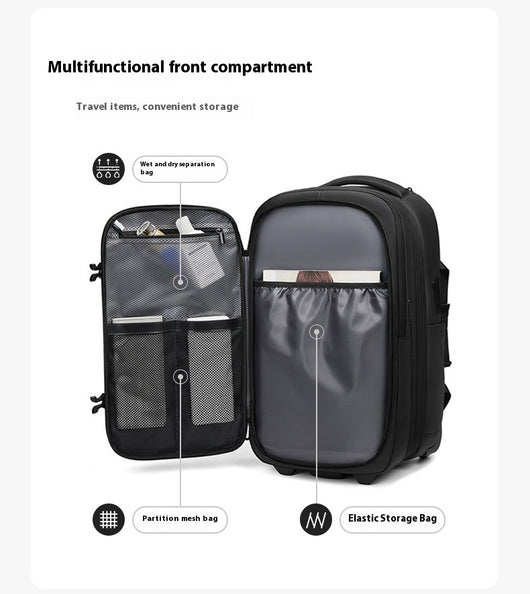 Mochila Trolley Expandible de Gran Capacidad para Viajes de Negocios - Image 8