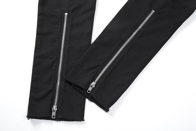 Jeans Negros Rotos con Cierre en la Espalda - Image 6