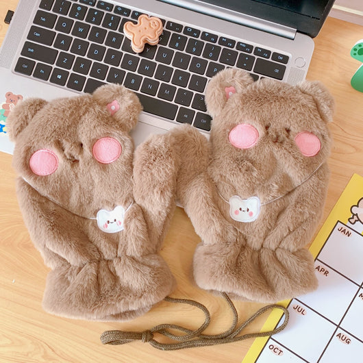 Guantes Escolares Chacha Bear con Cordón de Seguridad - Image 14
